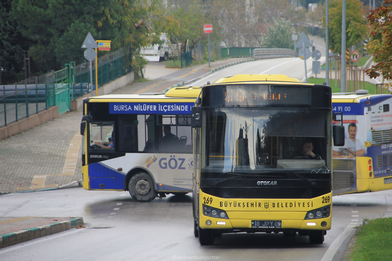 Bursa, Otokar Doruk 220LE # 269; Bursa, Otokar Doruk 190LE # 152