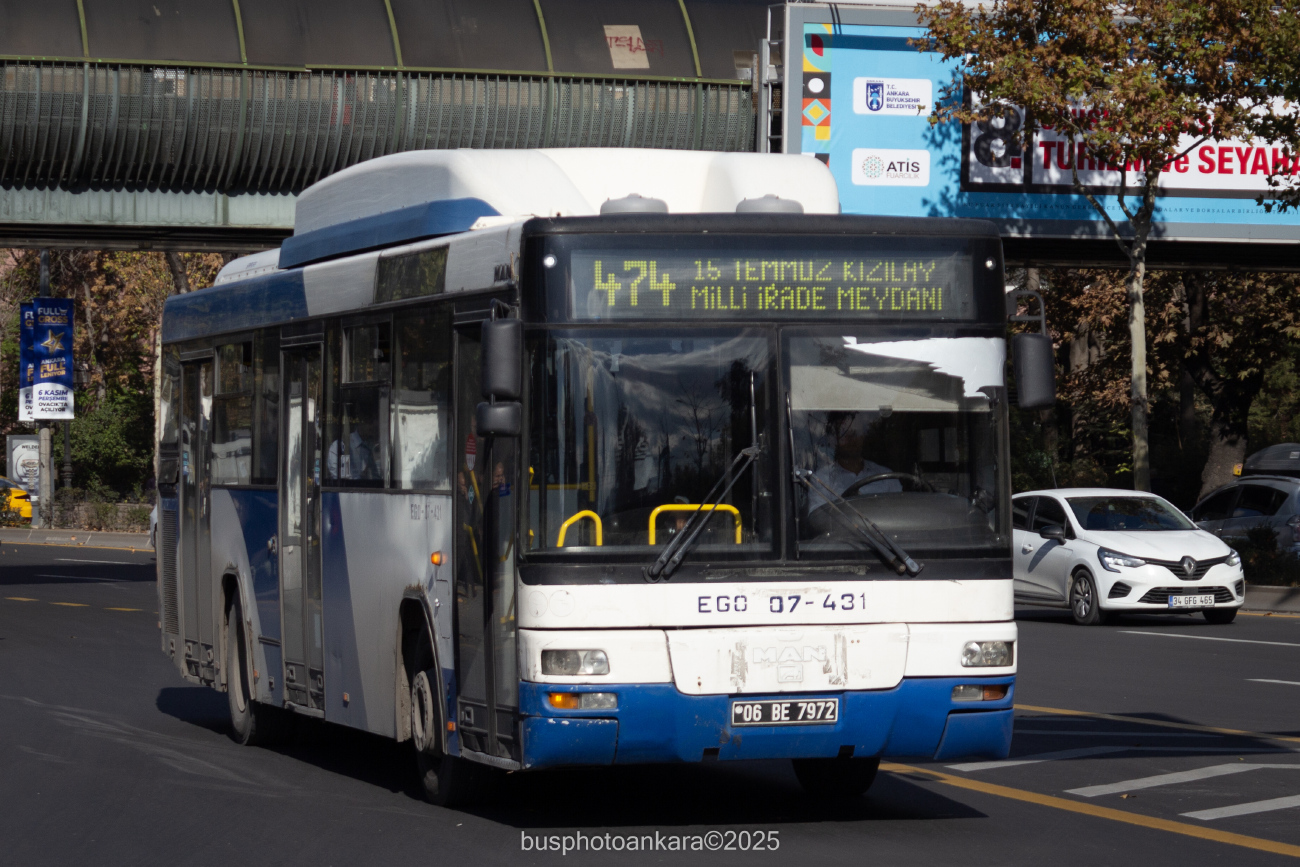 Ankara, MAN A74 Lion's Classic SL313 CNG # 07-431