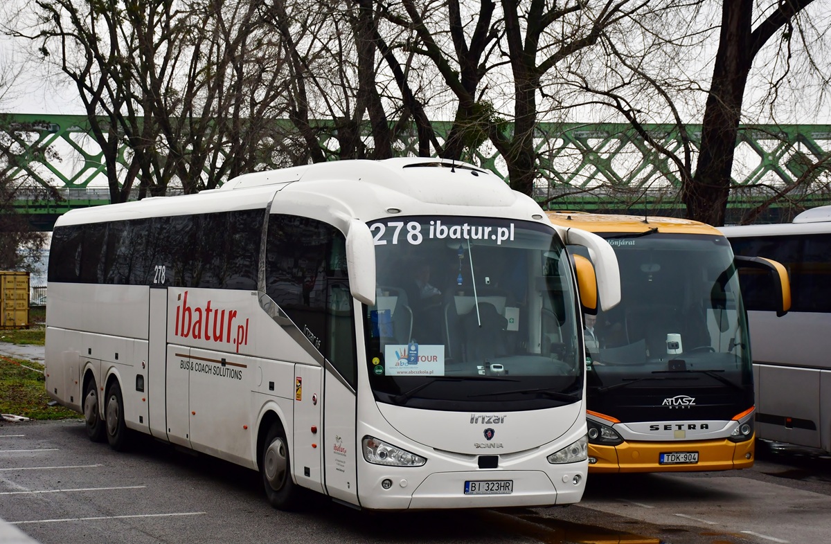 Białystok, Irizar i6 15-3,7 # 278; Kecskemét, Setra S515HD # TDK-904