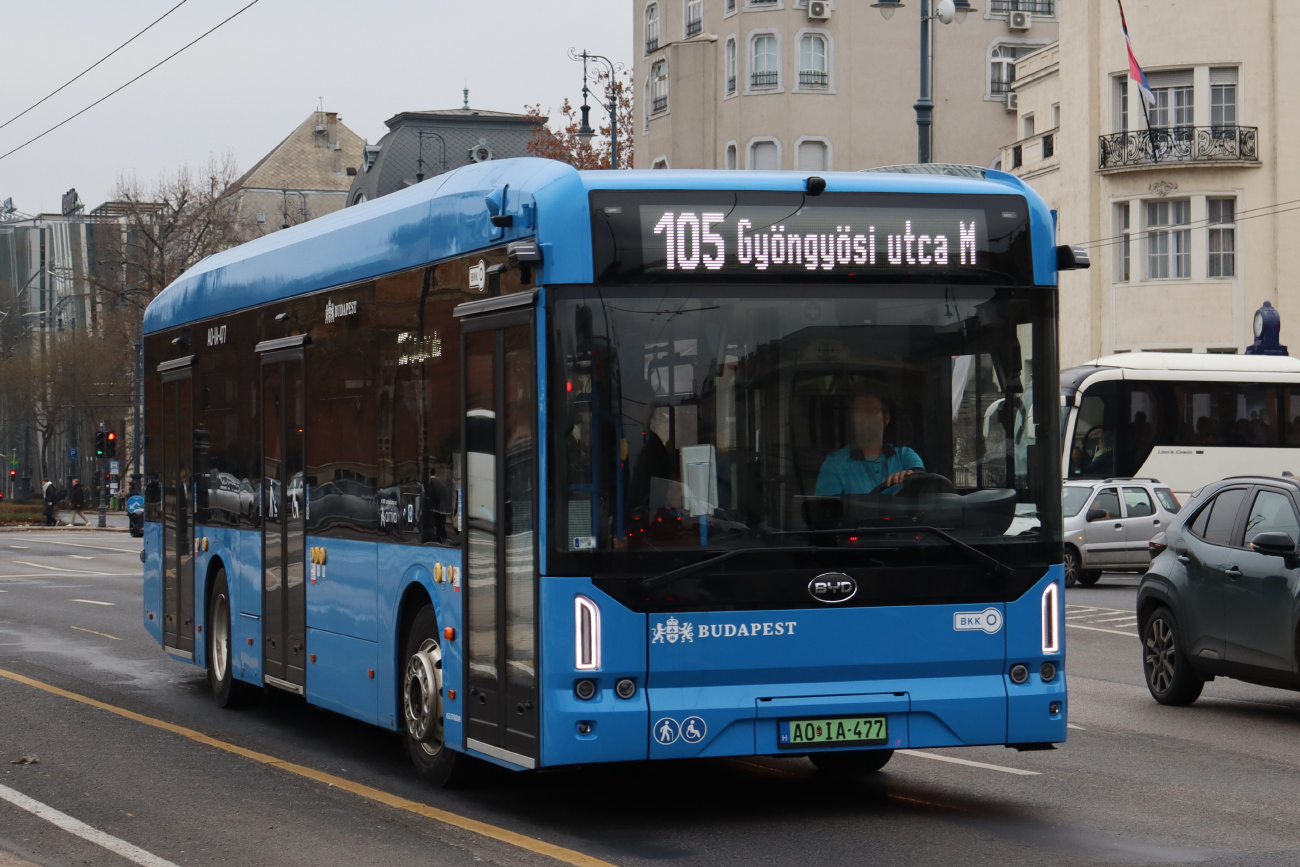 Budapest, BYD eBus B12.b # AO IA-477