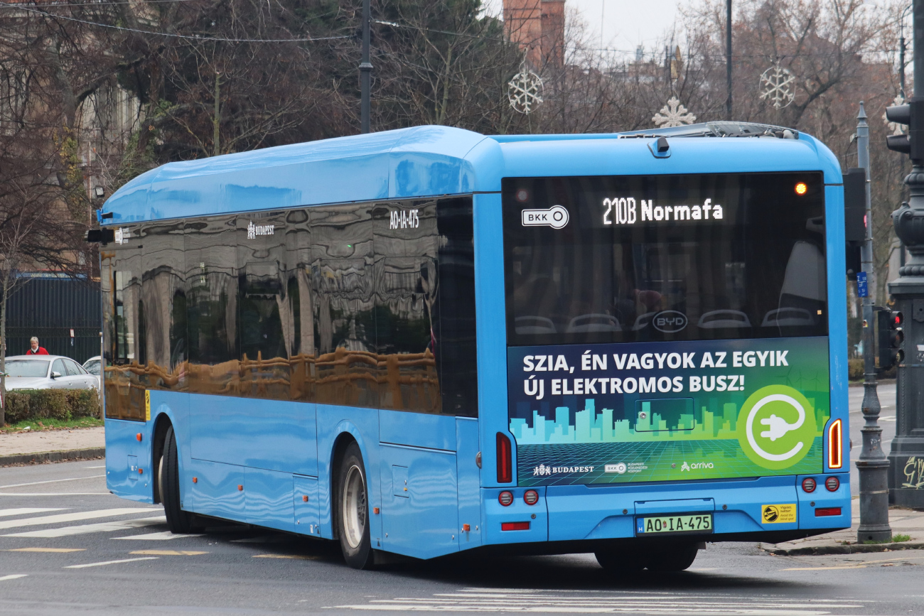 Budapest, BYD eBus B12.b # AO IA-475