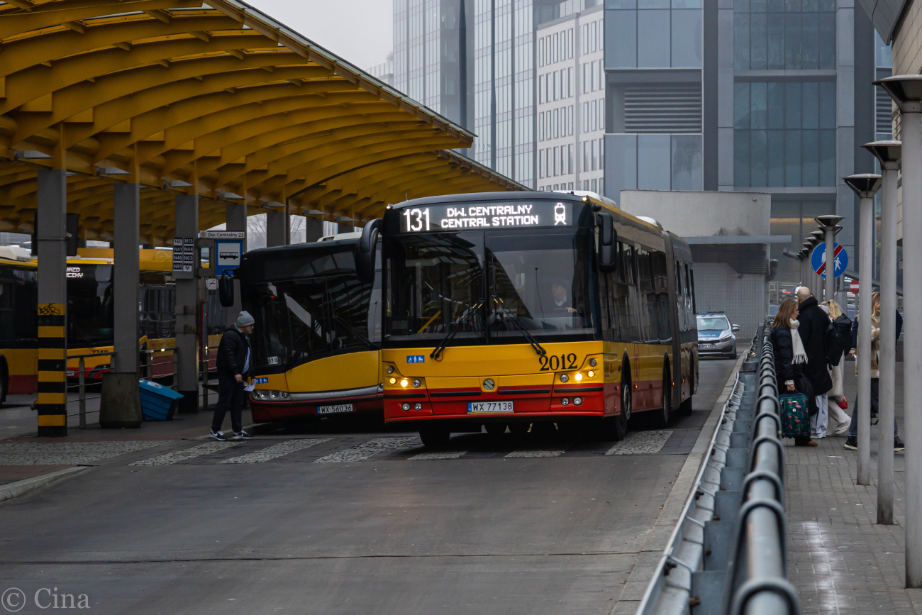 Warsaw, Solbus SM18 # 2012; Warsaw, Solaris Urbino III 18 # 8860